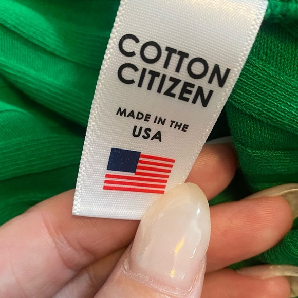 Cotton Citizen Green Ribbed Bodycon Dress Size Small - Picture 7 of 11